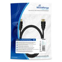 MediaRange MRCS195, 1 m, HDMI Typ A (Standard), HDMI Typ A (Standard), 3D, 18 Gbit/s, Schwarz