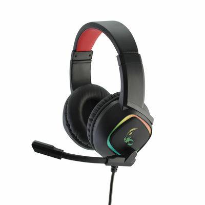 MediaRange MRGS301, Kopfhörer, Kopfband, Gaming, Schwarz, Rot, Binaural, 2 m