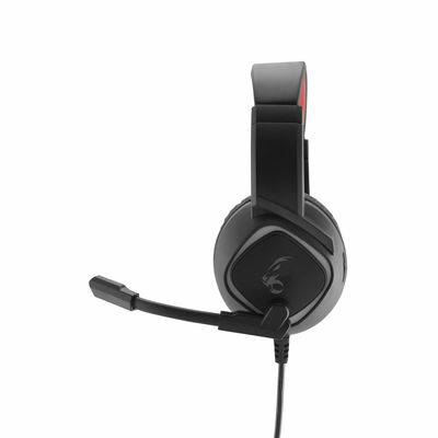 MediaRange MRGS301, Kopfhörer, Kopfband, Gaming, Schwarz, Rot, Binaural, 2 m