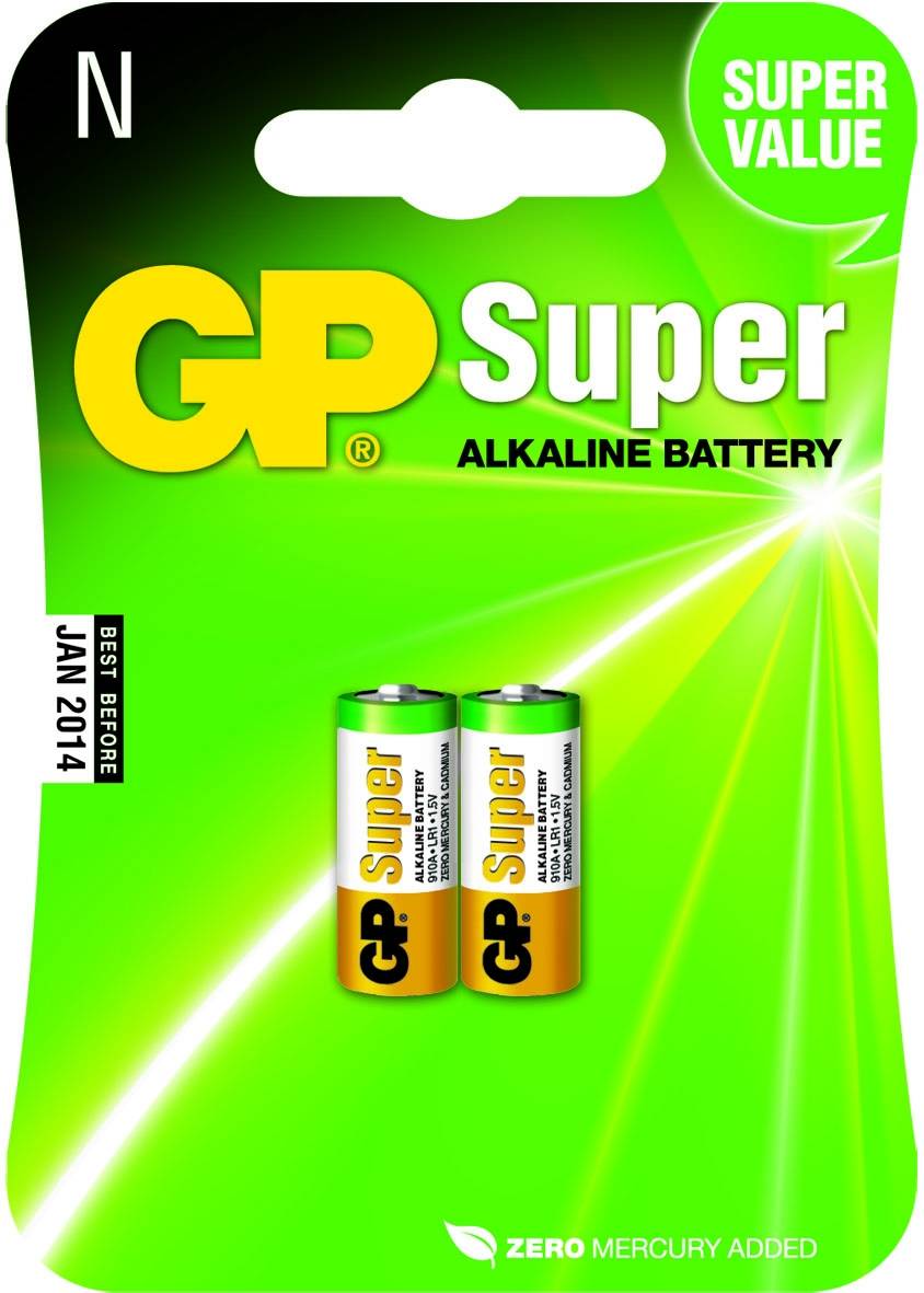 GP Super Alkaline - Batterie 2 x LR1 - Alkalisch