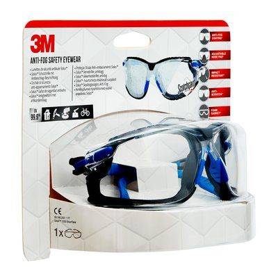 3M S1CBC1 - Unisex - Oval - Randlos - Polycarbonat - Schwarz - Blau - Staubresistent