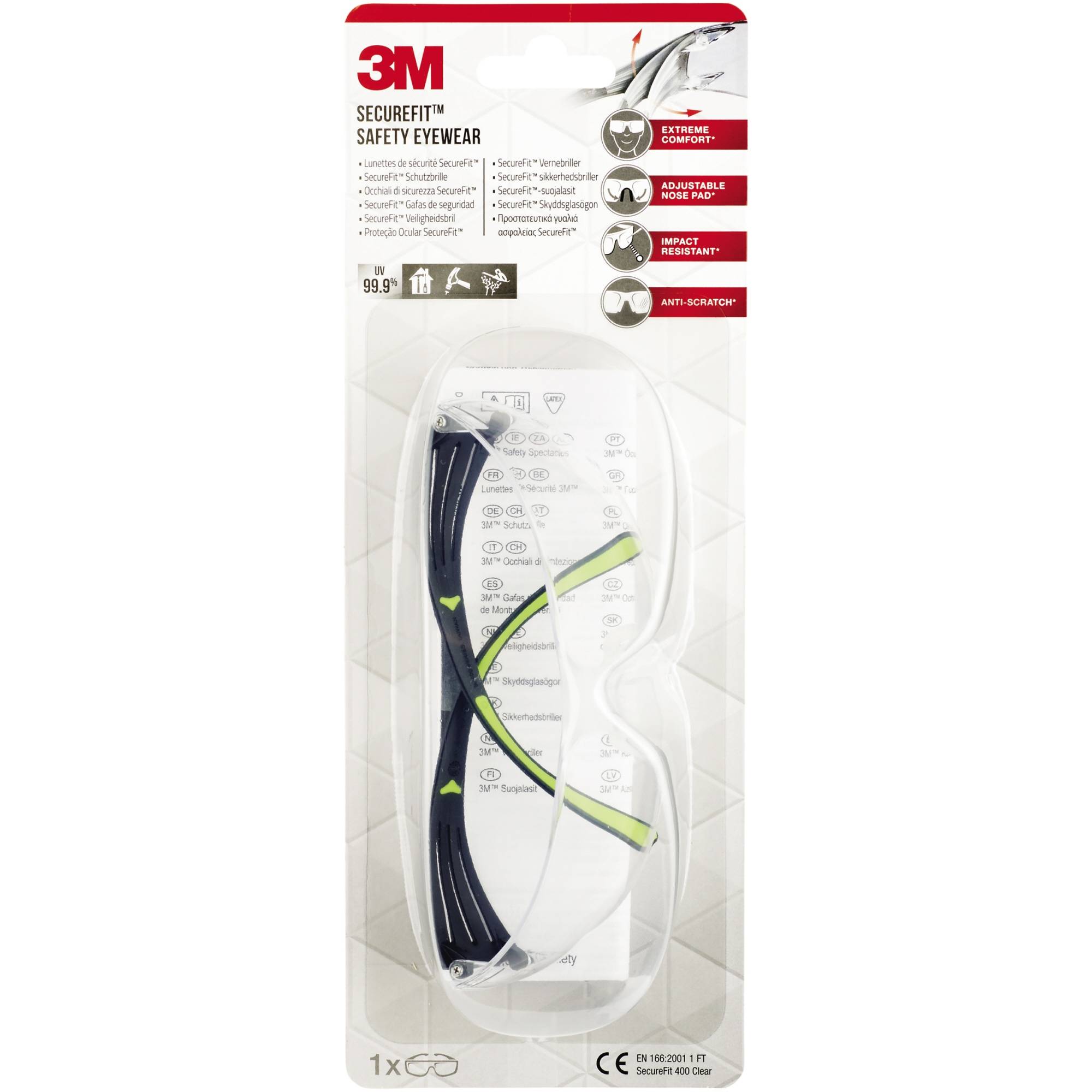 3M Schutzbrille SecureFit SF400C-1