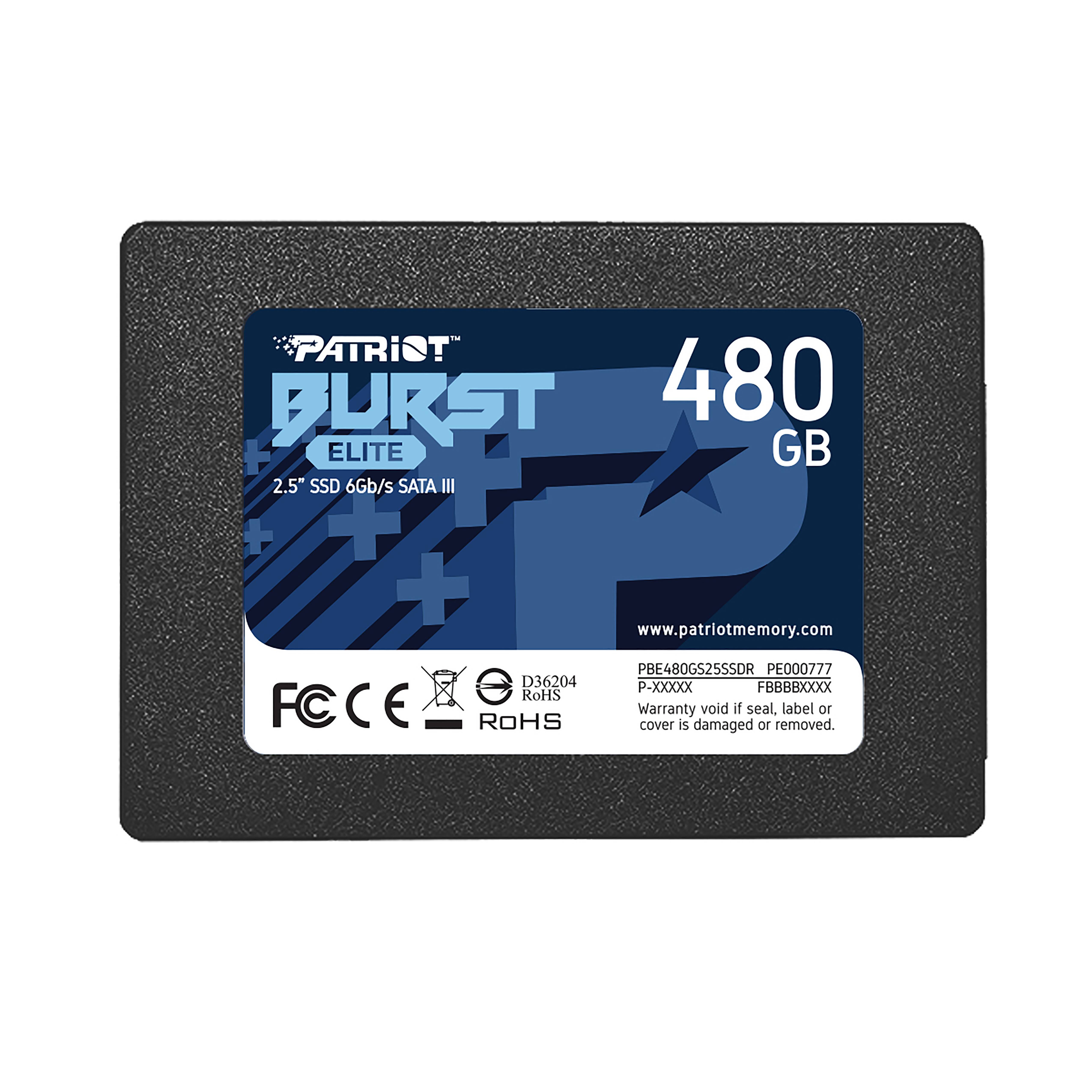 Patriot Burst Elite - 480 GB SSD - intern - 2.5" (6.4 cm)
