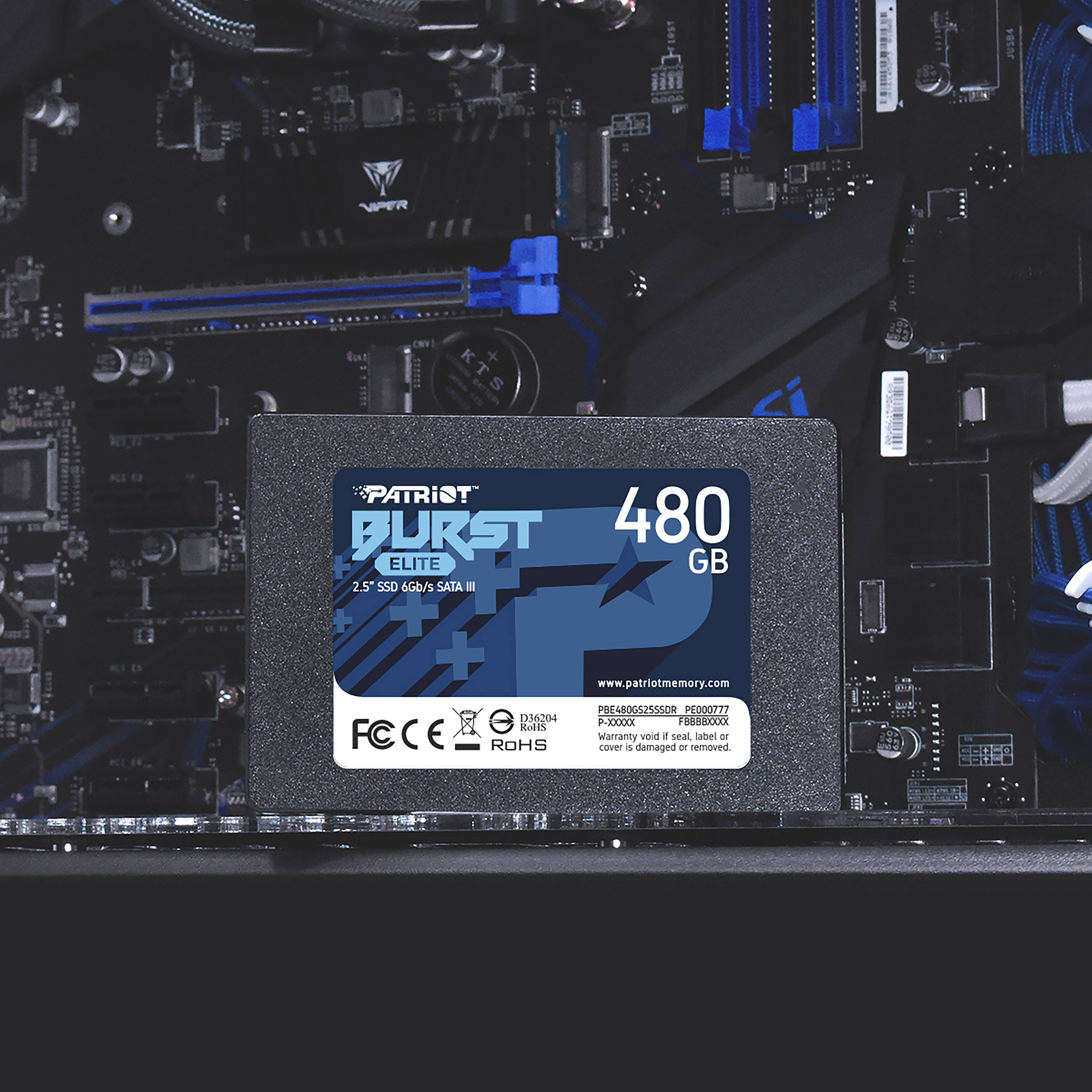 Patriot Burst Elite - 480 GB SSD - intern - 2.5" (6.4 cm)