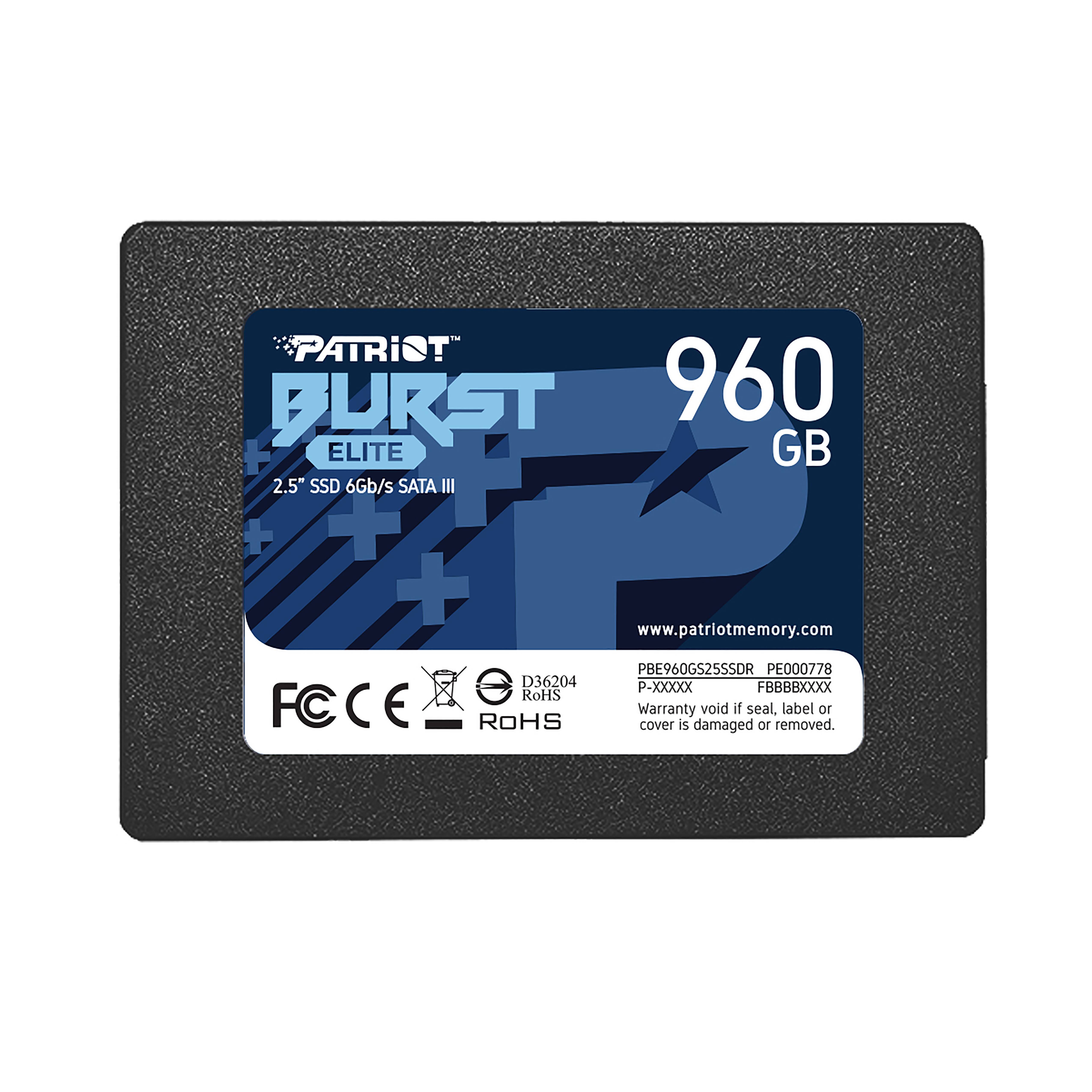 Patriot Burst Elite - SSD - 960 GB - intern - 2.5"" (6.4 cm)