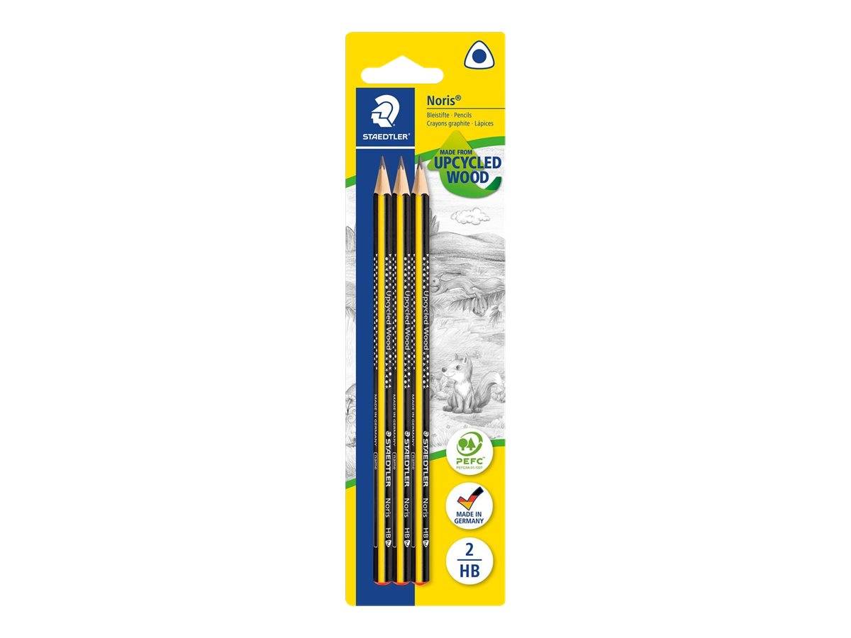 STAEDTLER Noris 183 - Bleistift - Grafit - HB, 2 (Packung mit 3)