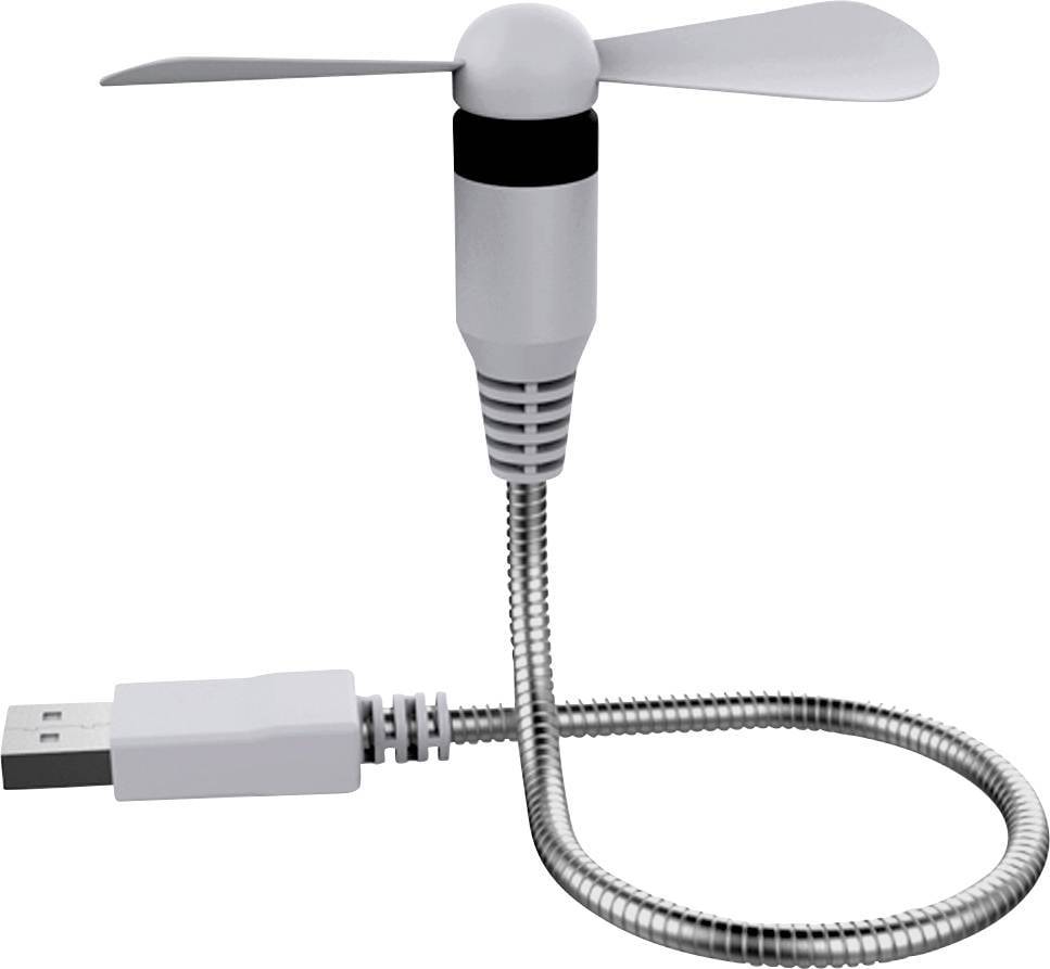RealPower USB mini Ventilator blau USB-A flexibel - Lüfter