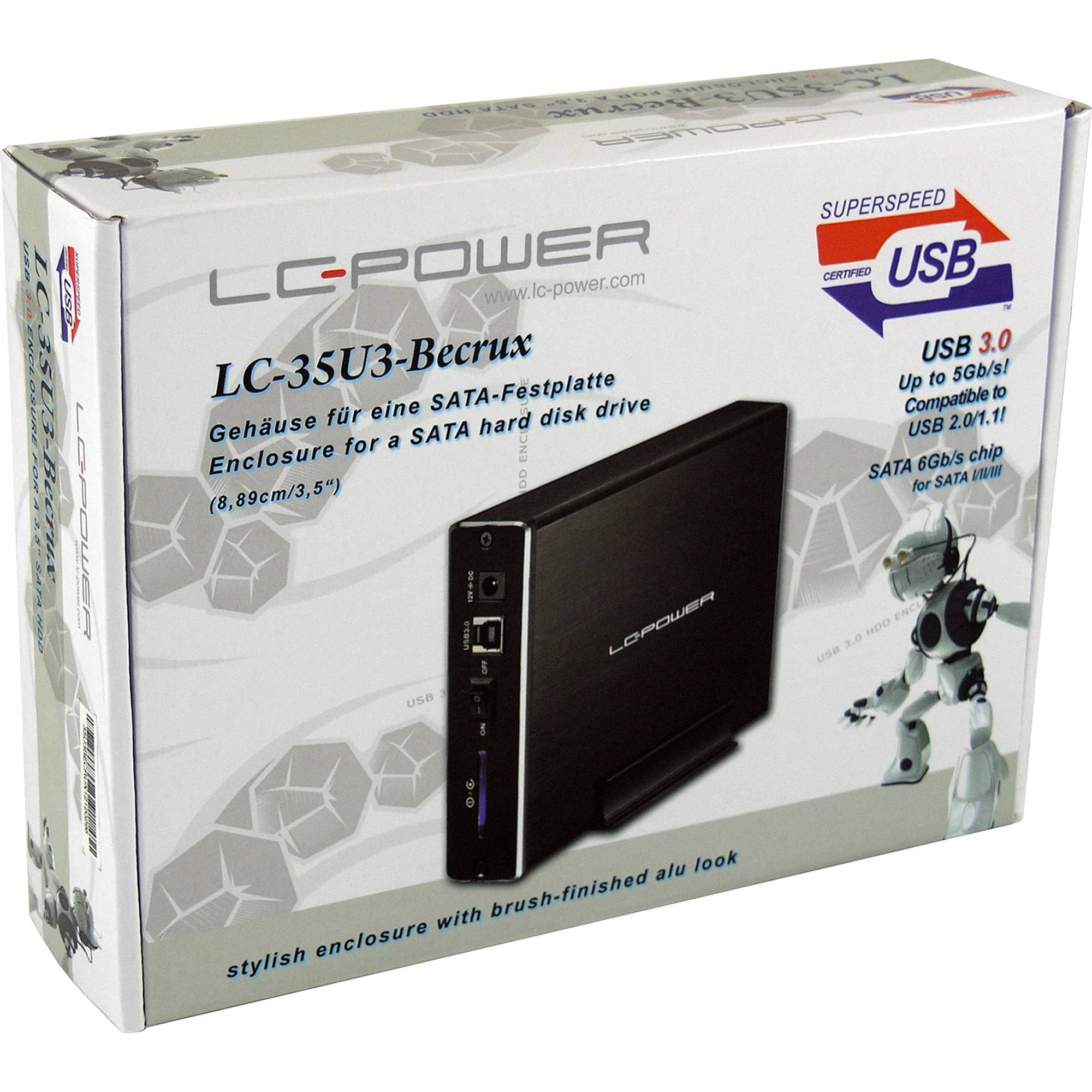 LC-POWER - LC Power LC-35U3-Becrux - Speichergehäuse - 3.5"" (8.9 cm)
