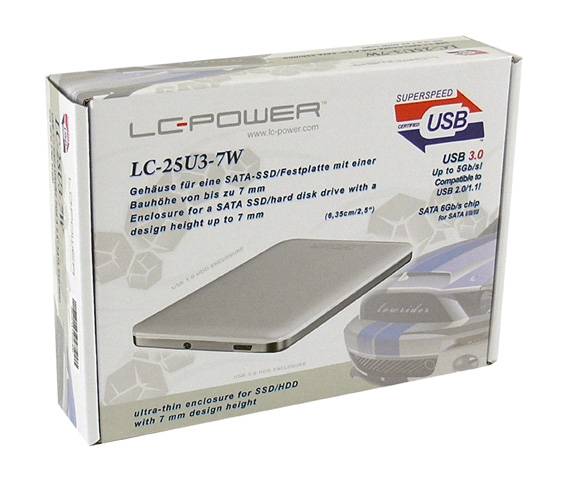 LC-POWER - LC Power LC-25U3-7W - Speichergehäuse - 2.5"" (6.4 cm)