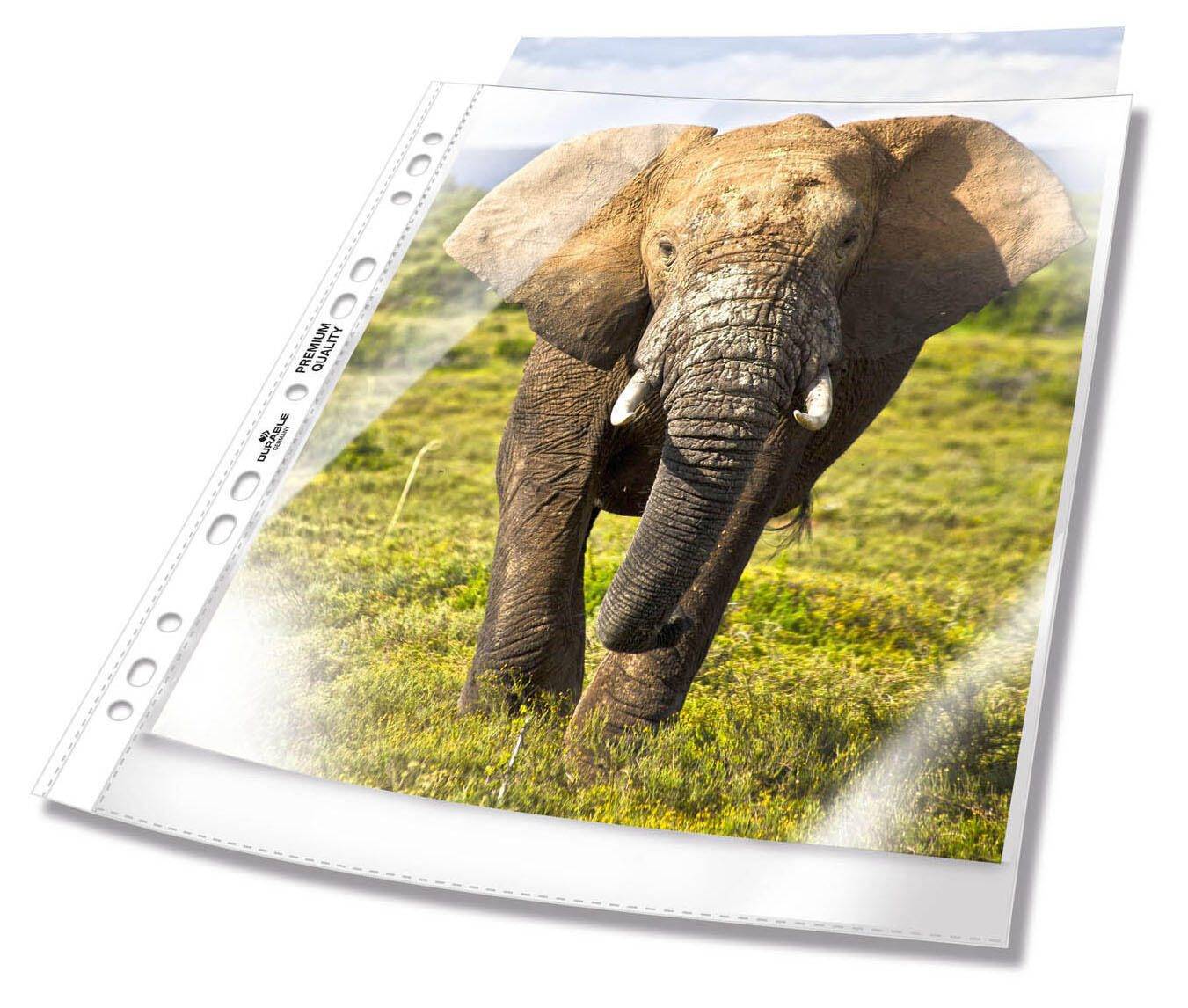 Durable 50 Prospekthüllen Premium glasklar glatt