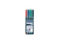 STAEDTLER Lumocolor 318 - Marker - permanent - Schwarz - 0.6 mm - fein (Packung mit 4)