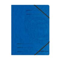 Herlitz Eckspanner blau A4 Quality-Karton mit Gummizug