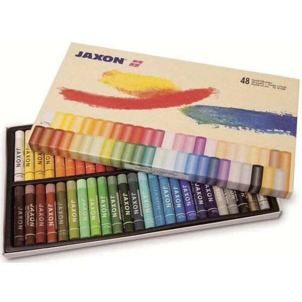 Pastell-Ölkreiden JAXON 47448 48er-Pappschachtel.