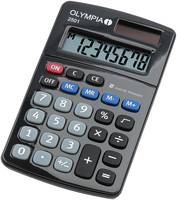 Olympia 2501, Desktop, Einfacher Taschenrechner, 8 Ziffern, Batterie/Solar, Schwarz, Blau, Grau