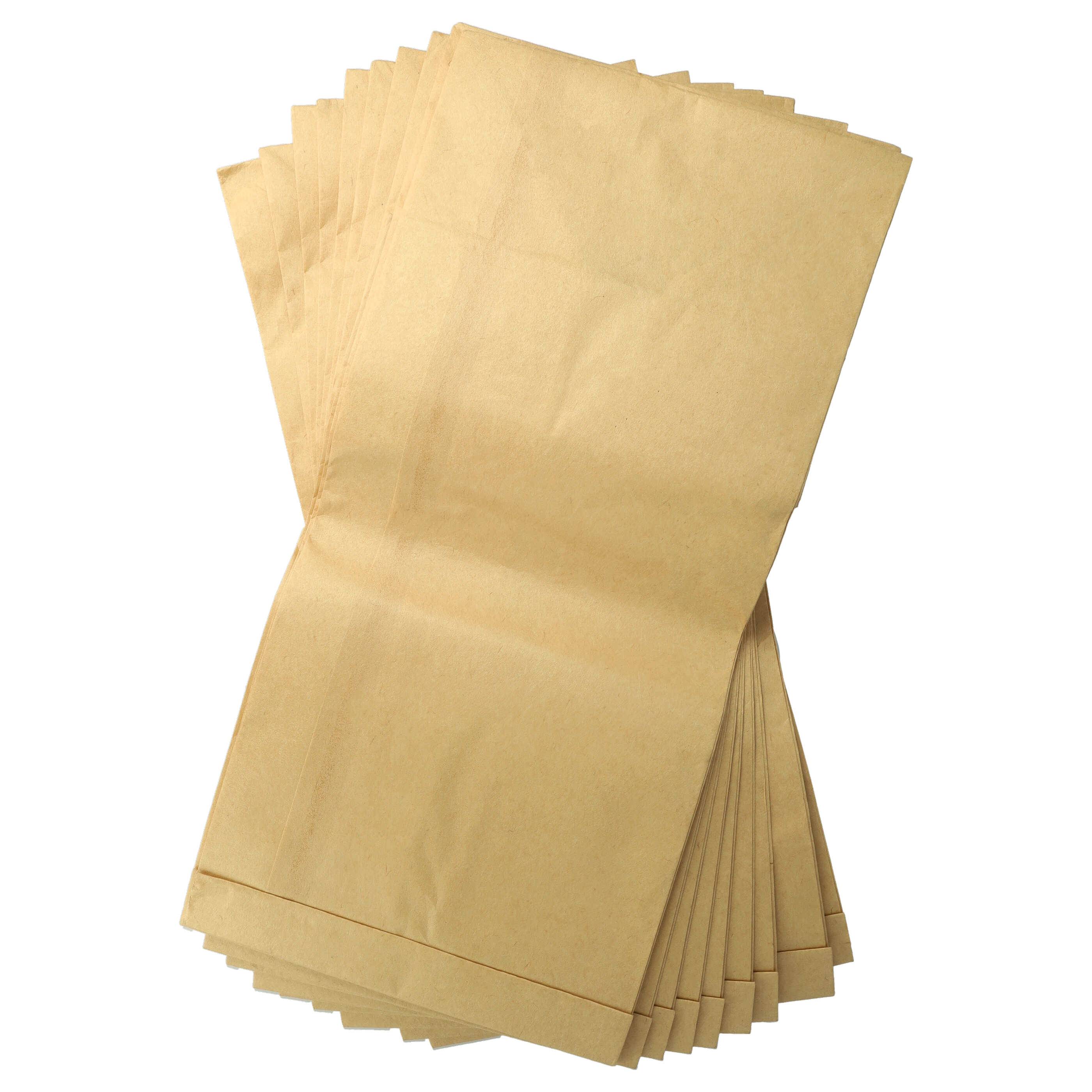 vhbw 50x Staubbeutel kompatibel mit Quelle 0-24286-7 Staubsauger - 22cm x 19,5cm Sandfarben