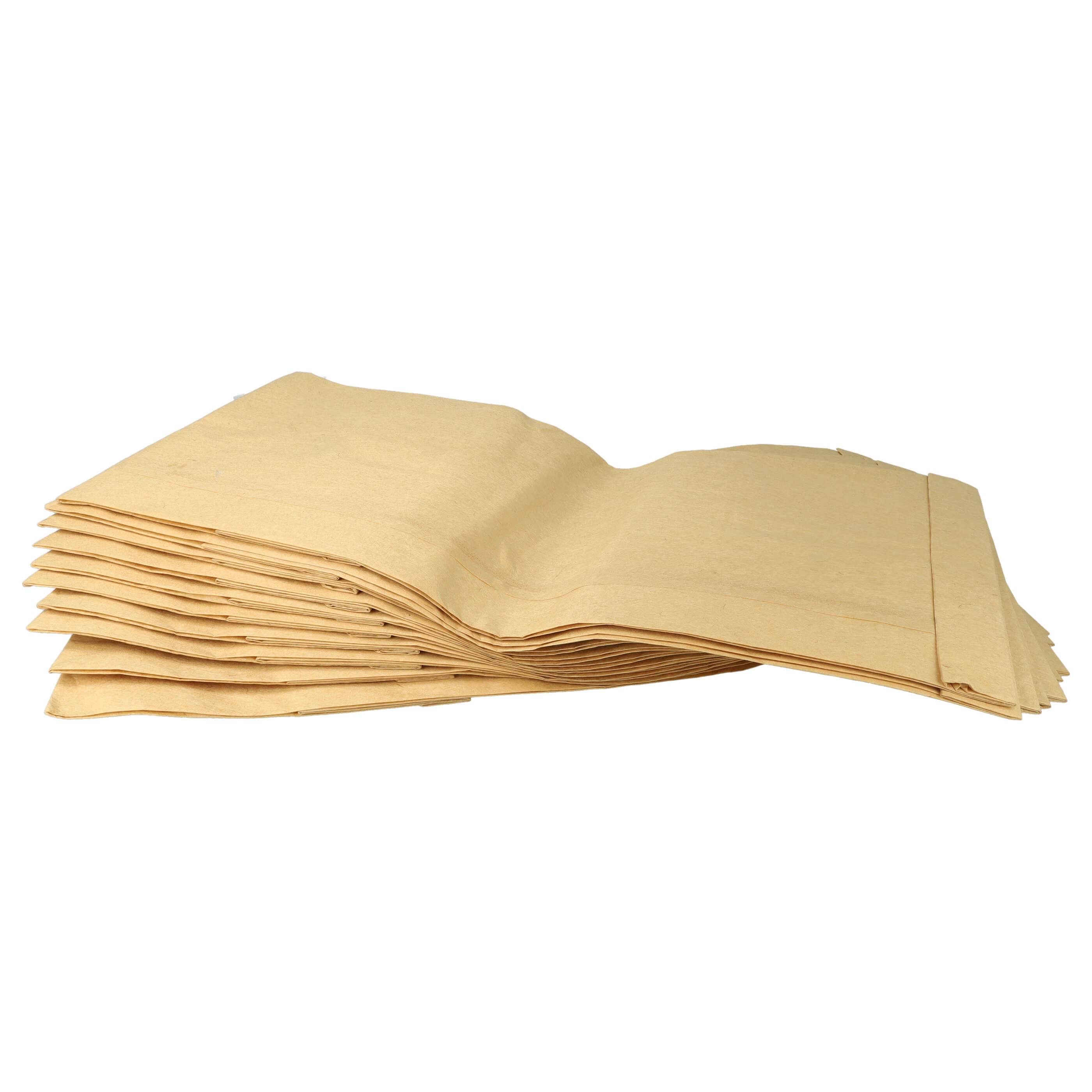 vhbw 50x Staubbeutel kompatibel mit Quelle 0-24286-7 Staubsauger - 22cm x 19,5cm Sandfarben