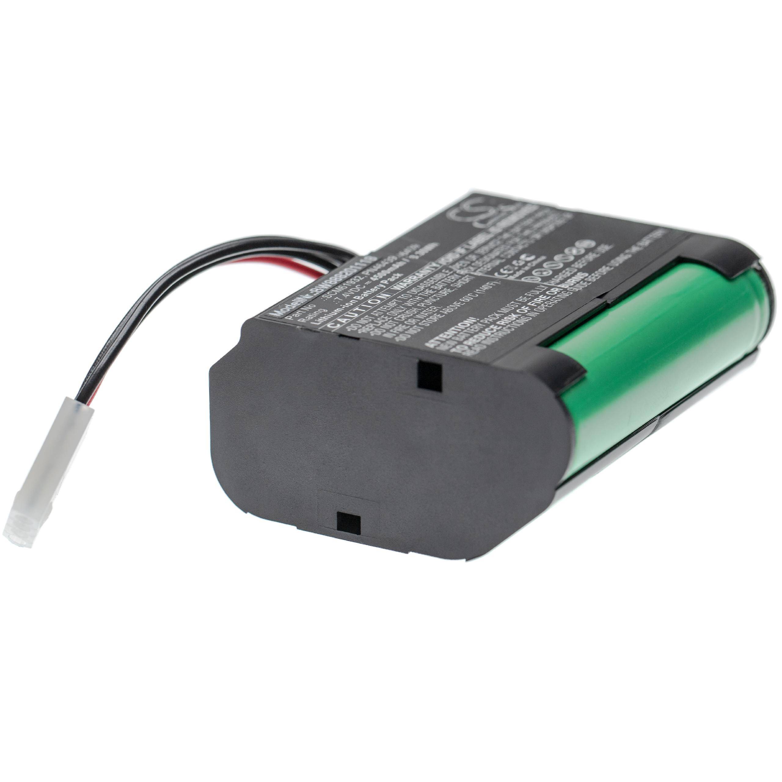 vhbw 2x Akku Ersatz für Vorwerk SCM61932, PN46439, 46439 für Staubsauger (4500 mAh, 7,4 V, Li-Ion)