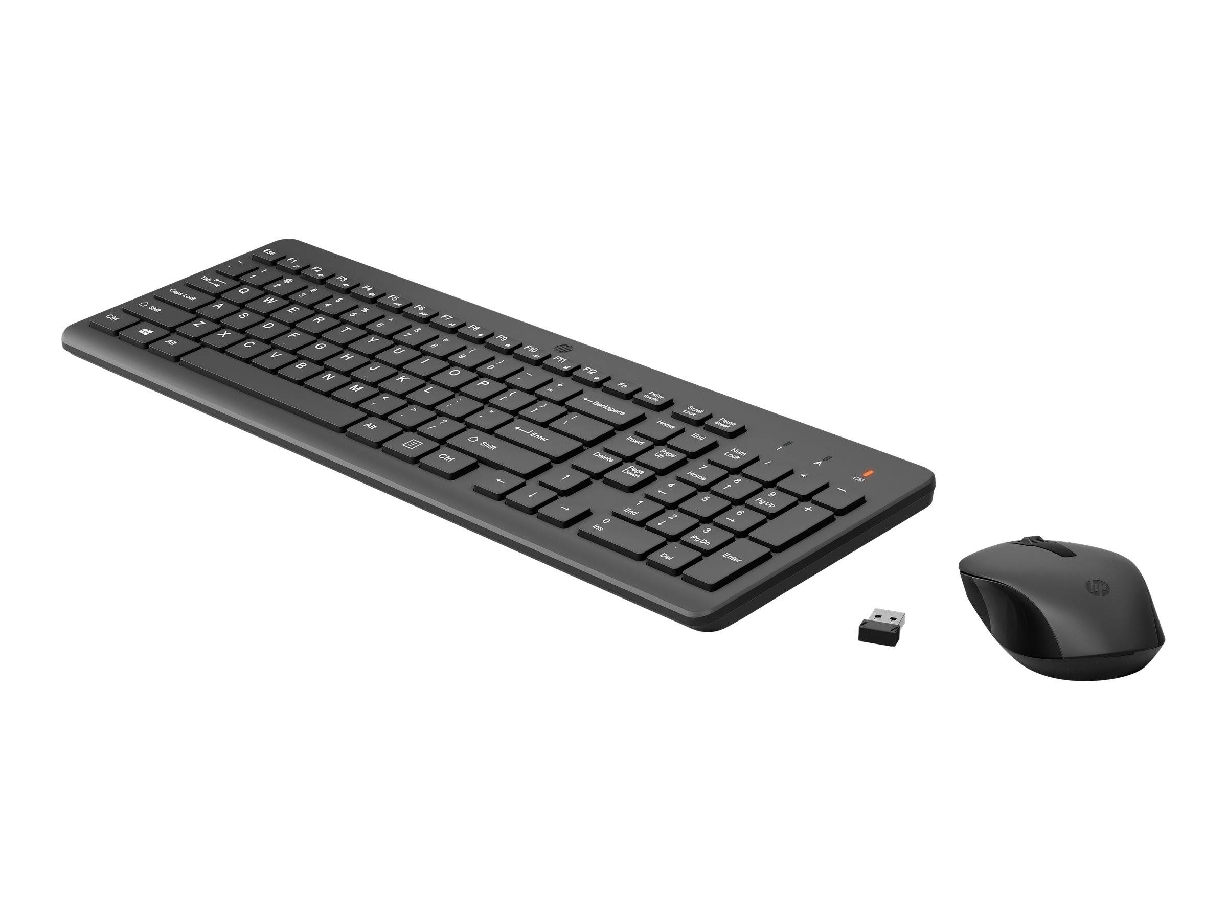 HP 150 - Tastatur-und-Maus-Set - USB - Schwarz