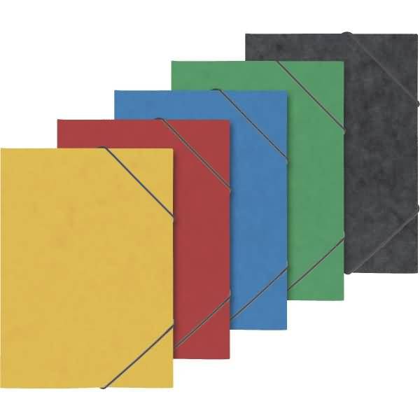 Ringbuch Fact! plus A4 Pressspankarton 600g/qm 15mm 2 Ringe sortiert Gummizug