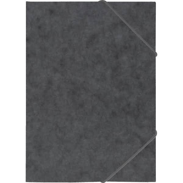 Ringbuch Fact! plus A4 Pressspankarton 15mm 2 Ringe schwarz Gummizug