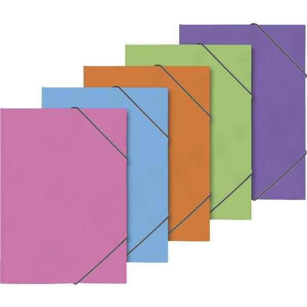 Ringbuch Fact! plus A4 Pressspankarton 15mm 2 Ringe sortiert Gummizug