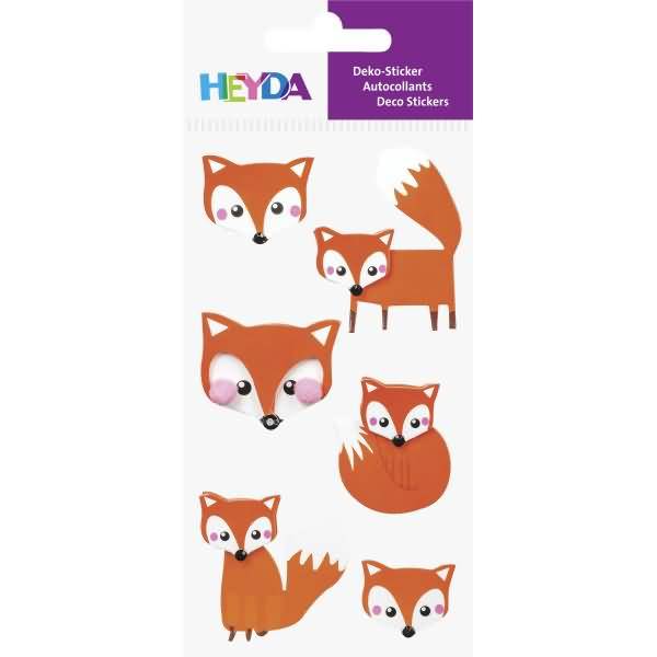 Sticker-Mix Fuchs 1 Blatt