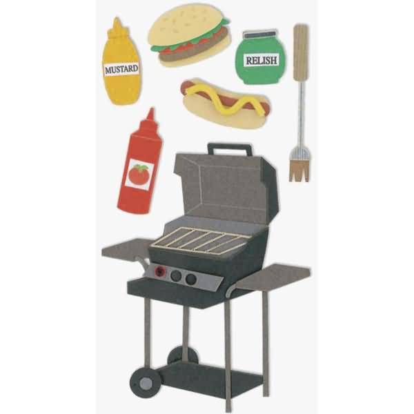 Sticker-Mix BBQ 1 Blatt