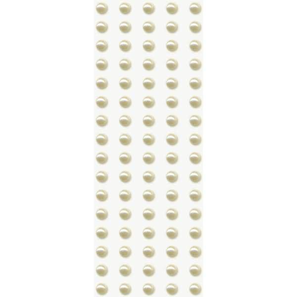 Sticker-Etikett Acrylsteinen rund mittel rund permutt 80 Stück