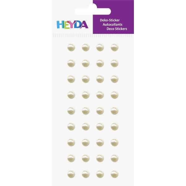 Sticker-Etikett Acrylsteinen rund groß rund perlmutt 36 Stück