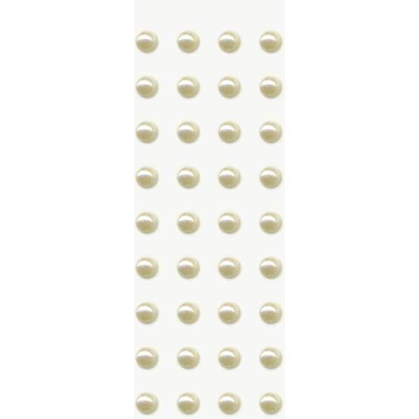 Sticker-Etikett Acrylsteinen rund groß rund perlmutt 36 Stück