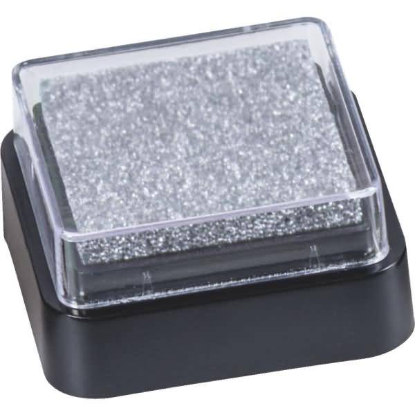 Stempelkissen Mini getränkt 3x3cm silber