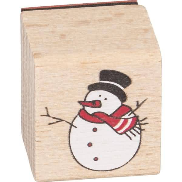 Stempelset Holz Weihnachtsmotive diverse VE=4 Stück