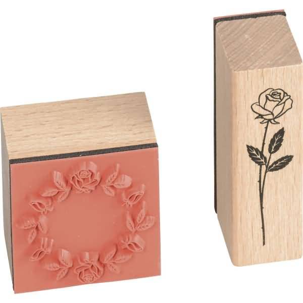 Stempelset Holz Ornamente Ranken usw. 1,5x1,5cm VE=10 Stück