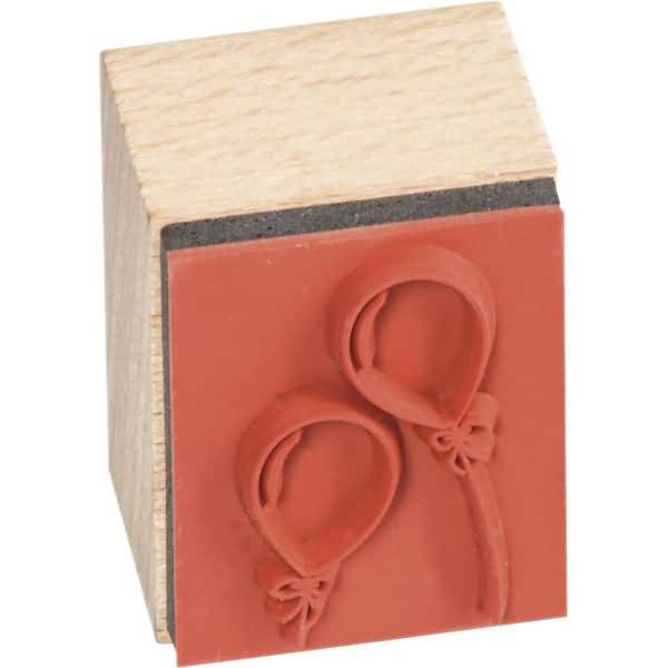 Stempelset Holz Party Partymotive ca. 2x2cm VE=4 Stück