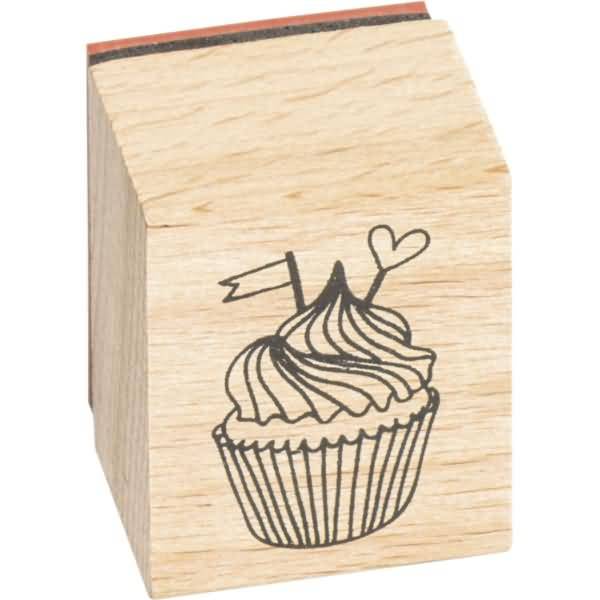 Stempelset Holz Party Partymotive ca. 2x2cm VE=4 Stück