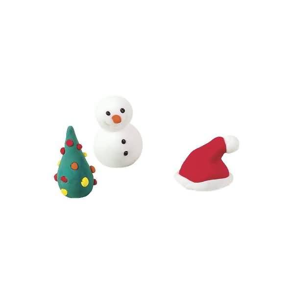 Mini Stempel Gesichter 1,2cm VE=3 Stück pink