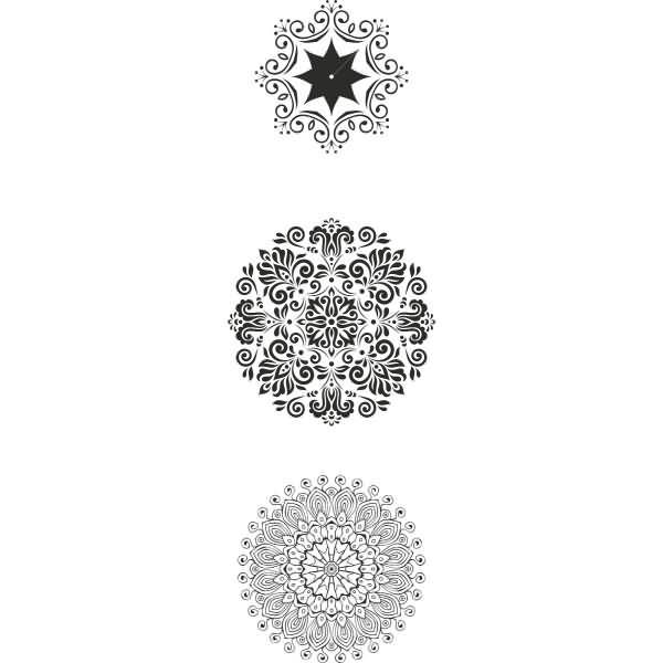 Stempel Acryl VE=3 Stück Kristalle 3