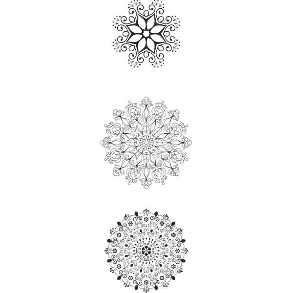 Stempel Acryl VE=3 Stück Kristalle 4