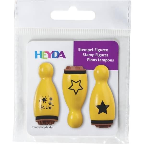 Mini Stempel 1,2cm VE=3 Stück Stern