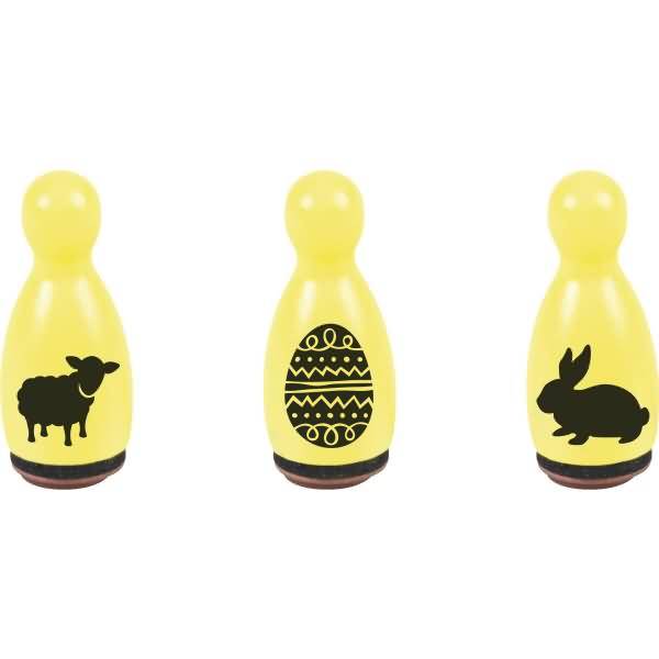 Mini Stempel 1,2cm VE=3 Stück Ostern