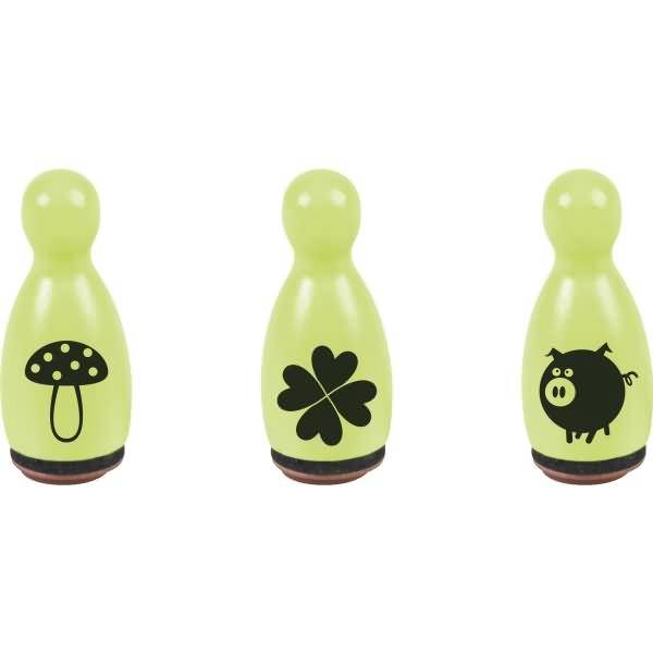 Mini Stempel 1,2cm VE=3 Stück Glück