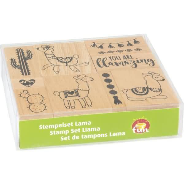 Stempelset Holz VE=10 Stück Lama