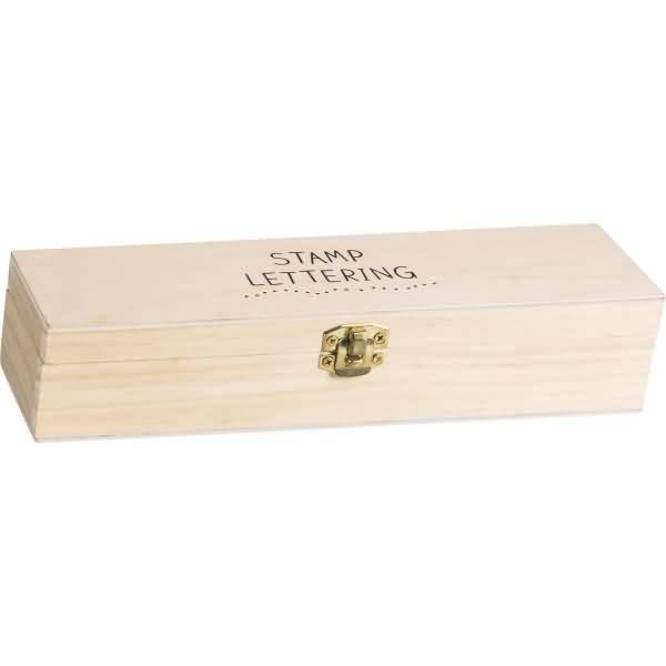 Stempelset Holz Alphabet