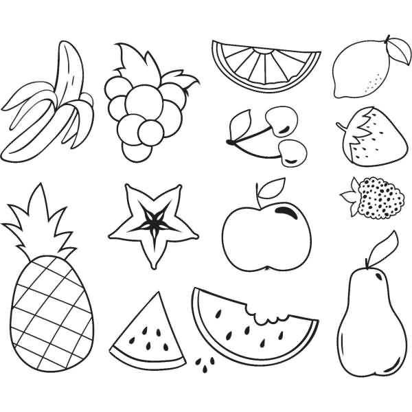 Stempelset Holz Früchte