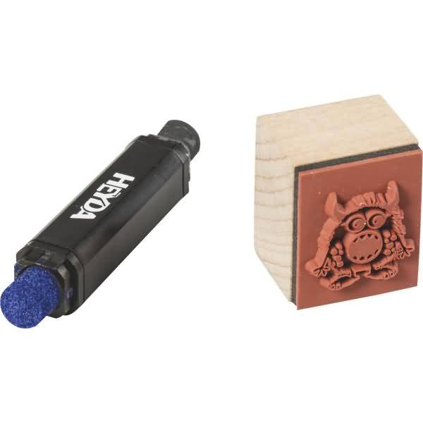 Stempelset Holz Monster