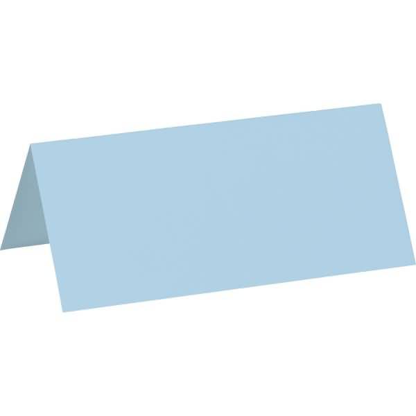 Tischkarte 10x4,5cm 200g/qm hellblau