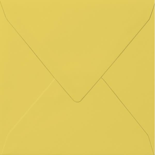 Briefumschlag quadratisch 14x14cm 100g/qm nassklebend gelb