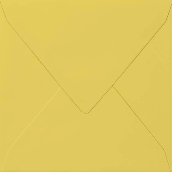 Briefumschlag quadratisch 14x14cm 100g/qm nassklebend gelb