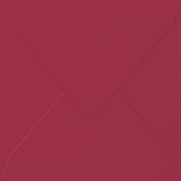 Briefumschlag quadratisch 14x14cm 100g/qm nassklebend rot