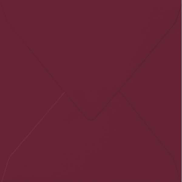 Briefumschlag quadratisch 14x14cm 100g/qm nassklebend dunkelrot